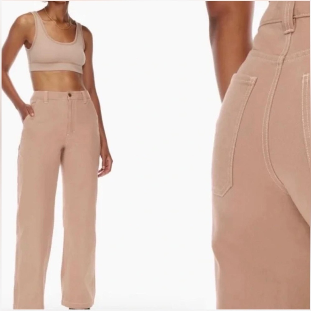 Aritzia TNA Greenwich Pant in Chasm (blush pink) size 10